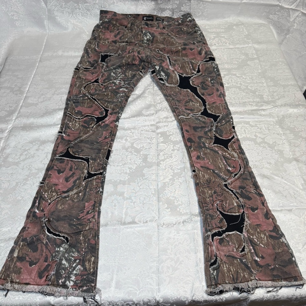Men's Camouflage Flare Jeans
